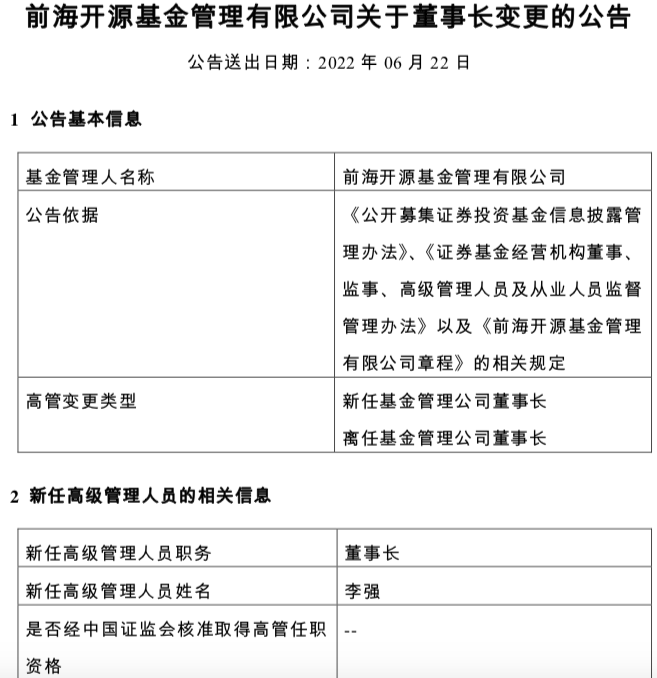 公募大佬王宏远官宣离任<strong></p>
<p>前海期货</strong>，表明不会再加入其他公募、也不会奔私，未来立志公益