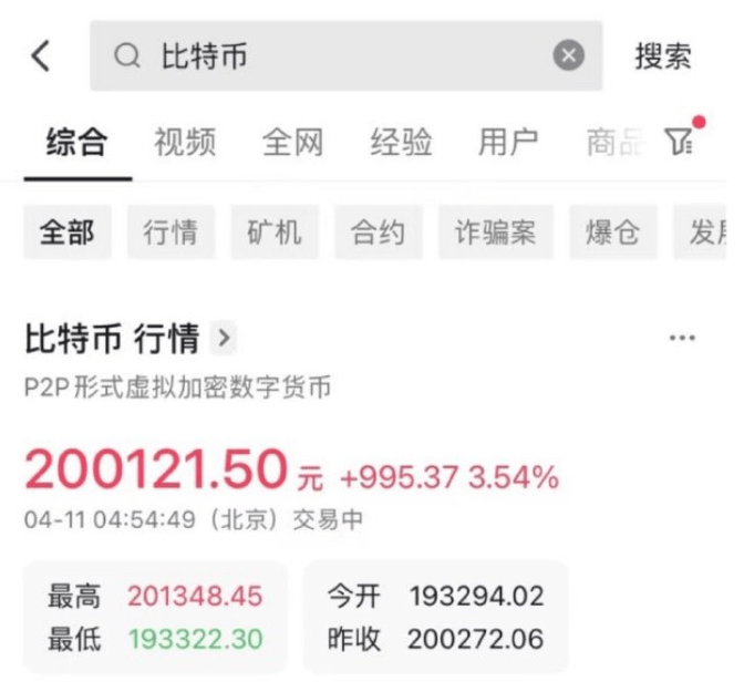 抖音支持查询多款加密货币行情<strong></p>
<p>比特币今日价格</strong>，比特币今日升破30000美元