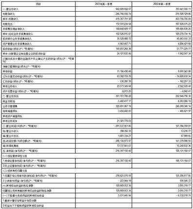 南京证券股份有限公司2023第一季度报告