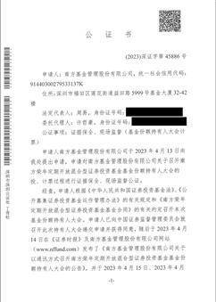 南方荣年定期开放混合型证券投资基金基金份额持有人大会 表决结果暨决议生效的公告