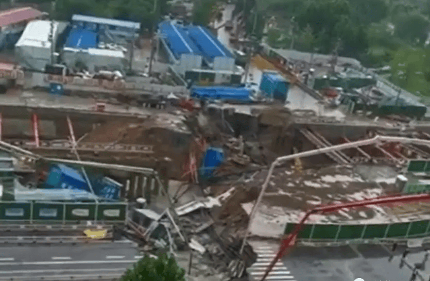 深圳一施工现场发生坍塌<strong></p>
<p>交易合约</strong>，13名作业人员失联
