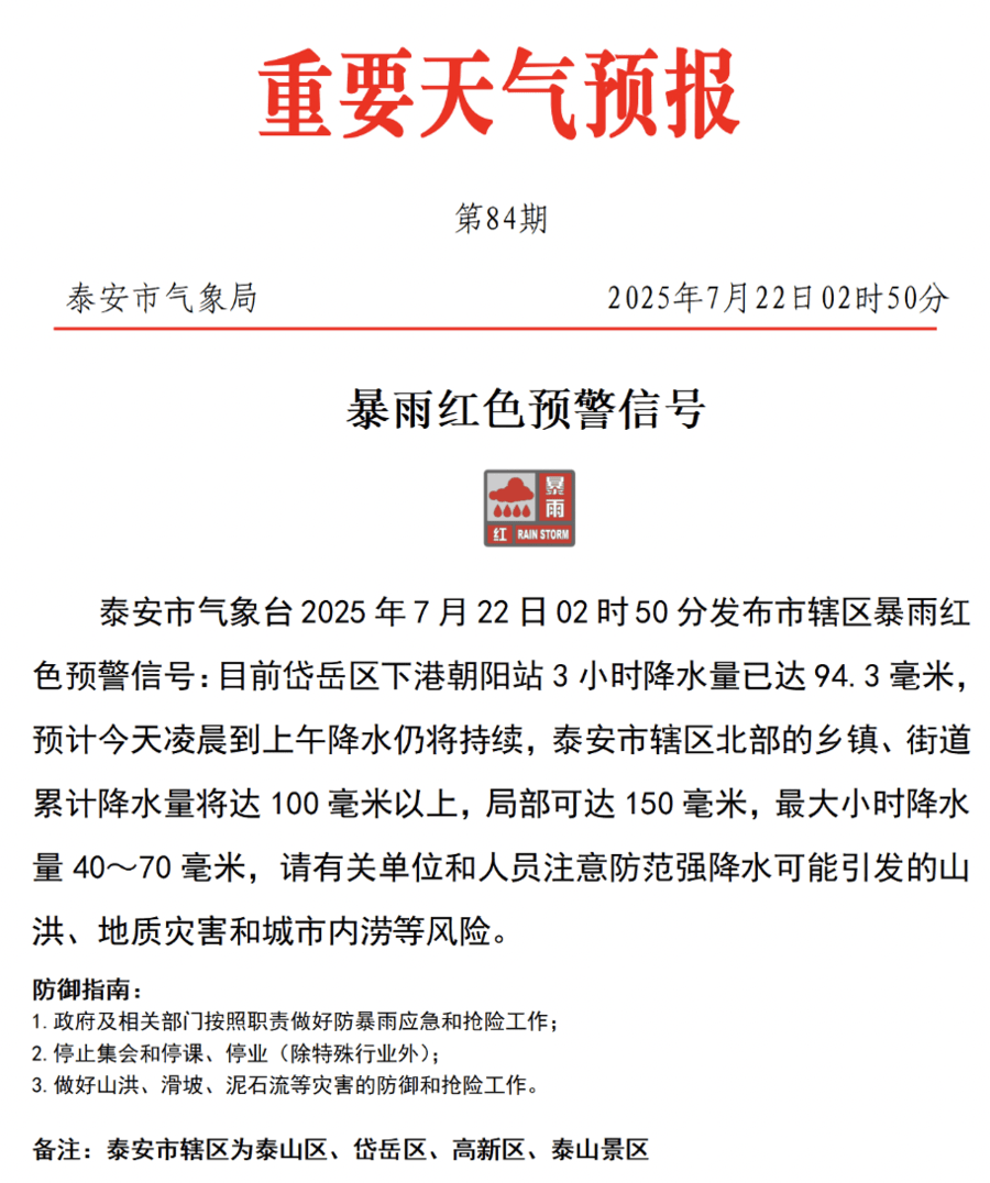 紧急提醒<strong></p>
<p>虚拟币熊市</strong>！泰安暴雨红色预警信号已发布！非必要不外出！