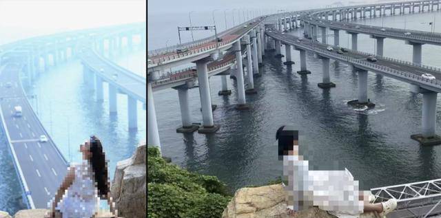 大连一跨海大桥观景台有游客翻栏杆踩空心造景石拍照<strong></p>
<p>虚拟币广告</strong>，当地回应