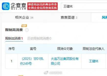 王健林被限制高消费<strong></p>
<p>买卖虚拟币</strong>，此前万达集团被强制执行超4亿元