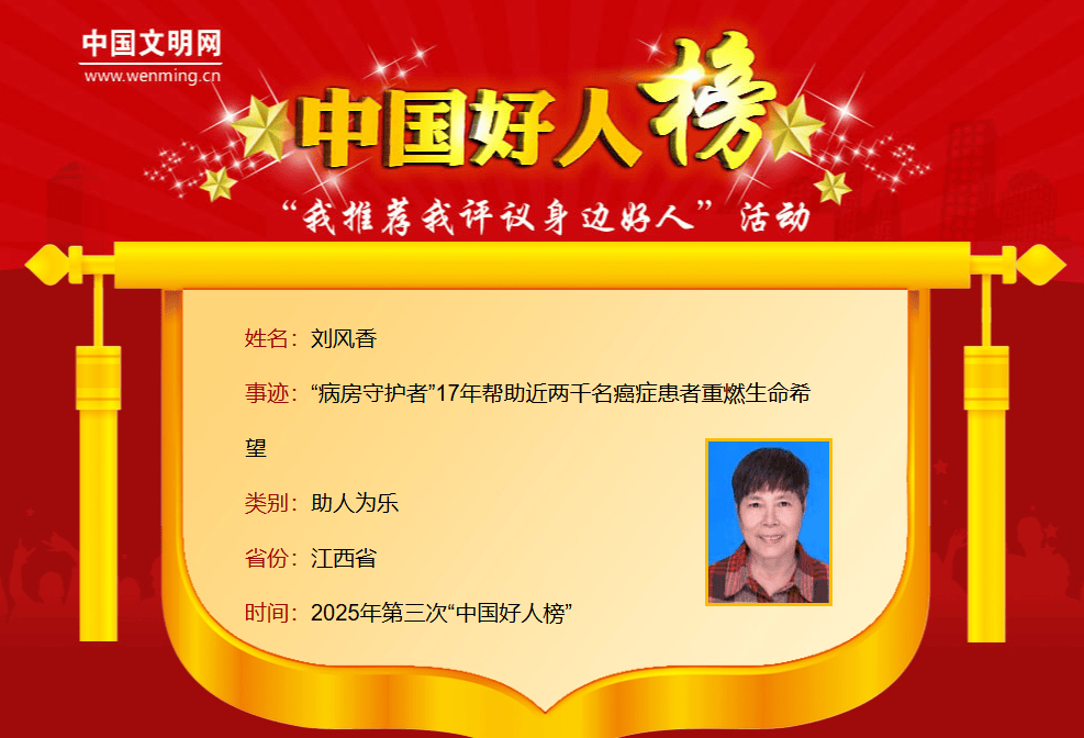 2025年第三次“中国好人榜”发布<strong></p>
<p>虚拟币的作用</strong>，南昌刘风香上榜！