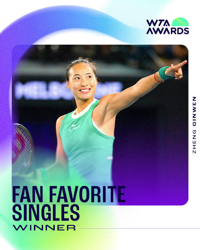 蝉联人气女王<strong></p>
<p>小蚁虚拟币</strong>!郑钦文再次当选WTA最受欢迎单打球员